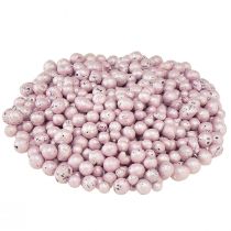 Product Brilliant decorative beads 4mm - 8mm clay granulate pink 1l
