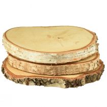 Product Wooden discs birch wood with bark tree discs Ø20-22cm 3 pcs