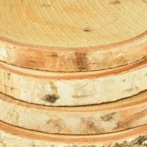 Product Wooden discs with bark birch disc natural Ø9-10cm 7 pcs