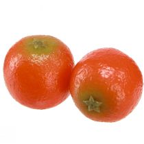 Artificial mandarins in net decorative fruit Ø5cm 12 pcs