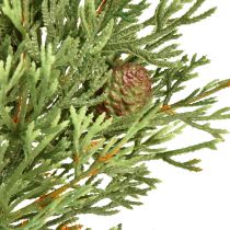 Product Small fir wreath green with cones artificial Ø24cm