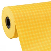 Cuff Paper Tissue Paper Flower Paper Yellow Check 25cm 100m