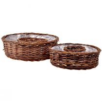 Natural willow plant rings in two sizes – 32 cm &amp; 25 cm – Ideal for table decoration – Set of 2