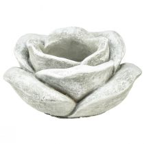 Product Rose ceramic grave decoration table decoration candle holder large Ø17cm H9cm