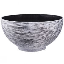 Bowl Round Plant Bowl Grey Black Ø45cm H22,5cm