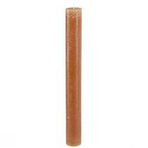 Product Taper candles table candles in caramel 34mm x 300mm 4 pcs