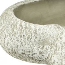 Product Cast stone heart plant bowl plant heart grey white 19×19×7cm