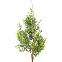 Product Juniper with berries artificial branches green blue L42cm 4pcs