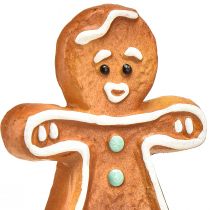 Product Christmas decoration ceramic gingerbread woman and man 7cm 6pcs