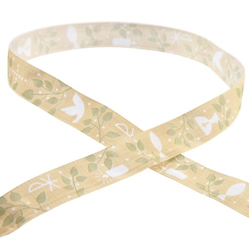 Product Ribbon communion decorative ribbon beige 25mm 20m