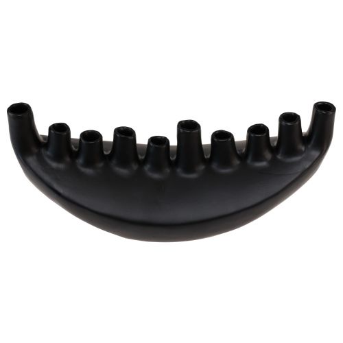 Product Vase Ceramic Ship Table Decoration Black Abstract Modern H15cm