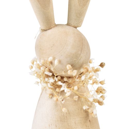 Floristik24 Wooden bunnies decorative bunnies natural dry decoration 18×4×5cm 4pcs