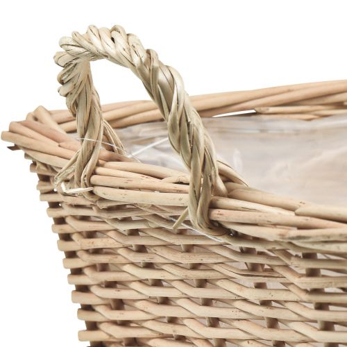 Product Plant basket rectangular willow natural 39/33/27cm set of 3