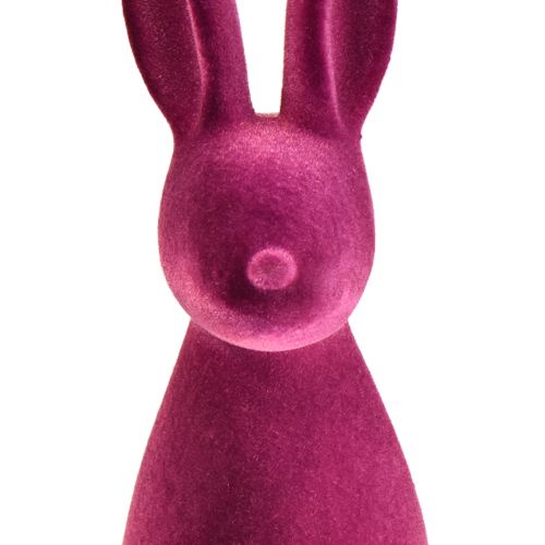 Floristik24 Bunny Flocked Easter Bunny Decoration Purple 15×15.5×47cm