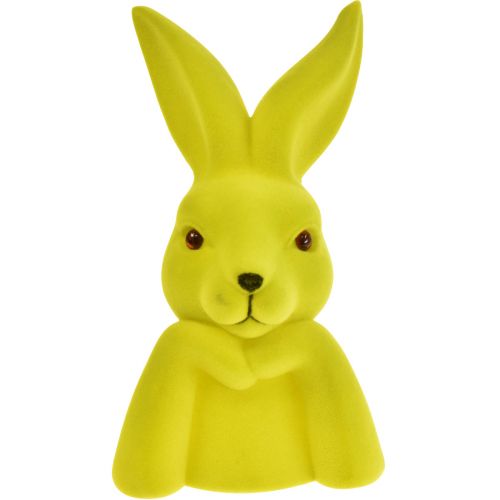 Floristik24 Thinking Bunny Easter Bunny Bust Yellow Green 16.5×13×27cm