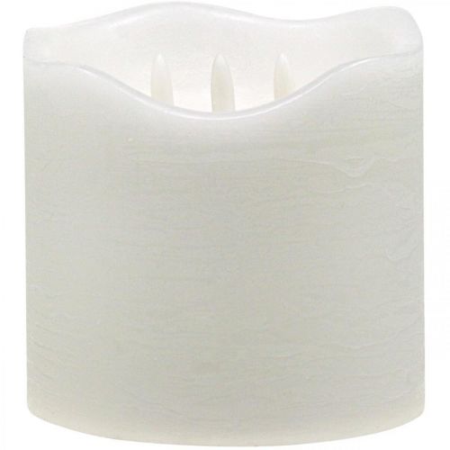 Floristik24 LED candle large wax white for battery timer Ø14.5cm H15cm