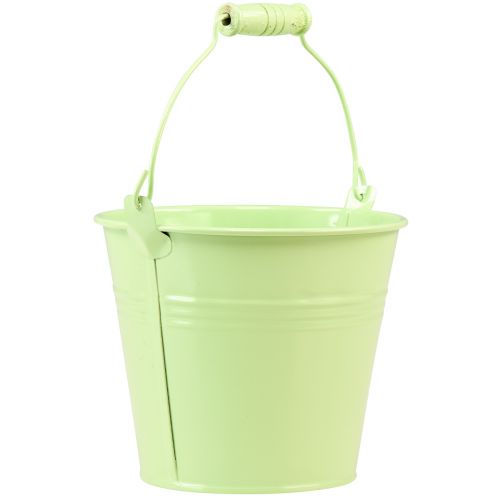 Product Bucket with handle planter pastel metal Ø10cm H8cm 10pcs