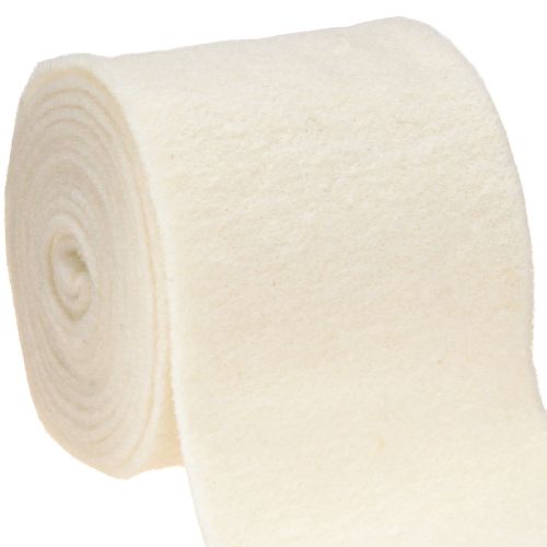 Product Felt ribbon 15cm x 5m white