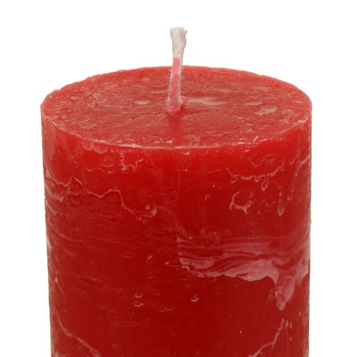 Product Red Candles Large Taper Candles Solid Colored 50x300mm 4 Pcs