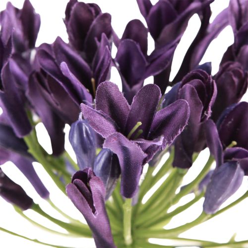 Product Agapanthus artificial flowers purple decoration lilies 75cm 2pcs
