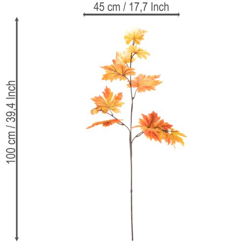 Product Artificial maple branch as autumn decoration 100cm