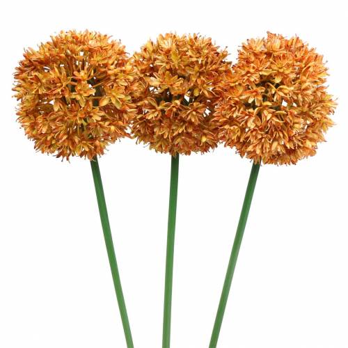 Ornamental onion Allium artificial orange 70cm 3pcs