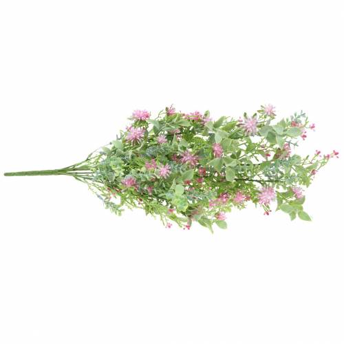 Floristik24 Bouquet with grass and flowers artificial pink 53cm