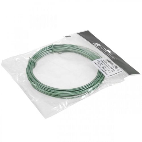 Floristik24 Aluminum wire Ø2mm Green Matt 100g 12m