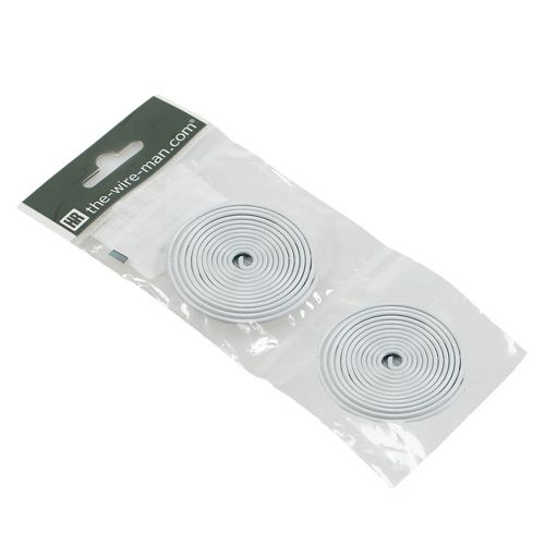 Floristik24 Aluminum wire screw metal screw white 2mm 120cm 2pcs