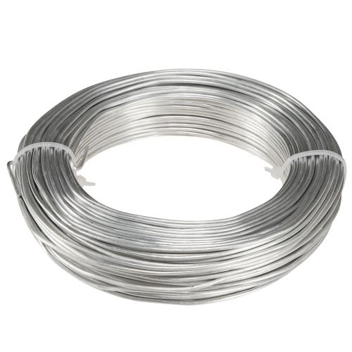 Aluminium wire in silver metal craft wire 2mm 500g