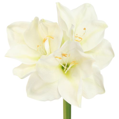 Amaryllis Christmas Flowers Artificial L55cm White 2pcs