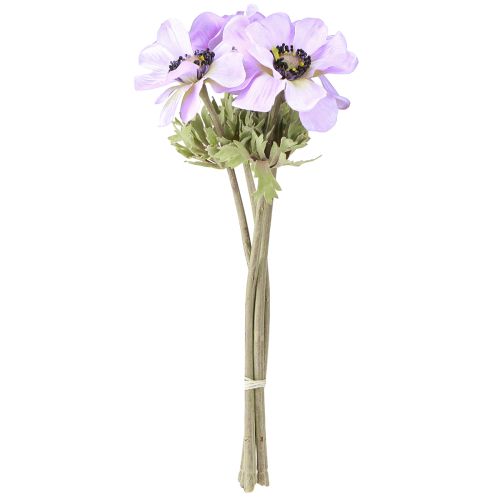 Product Anemone artificial flowers windflowers in lilac L34cm 4pcs