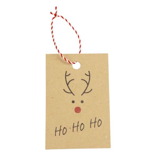 Product Christmas pendant for crafting reindeer 5.5x8.5cm 4pcs