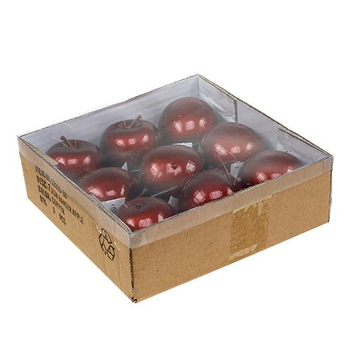 Floristik24 Apple for hanging Ø7.5cm copper, glossy 9pcs
