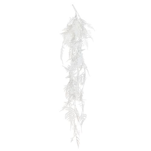 Product Asparagus artificial asparagus fern white glitter winter decoration 105cm