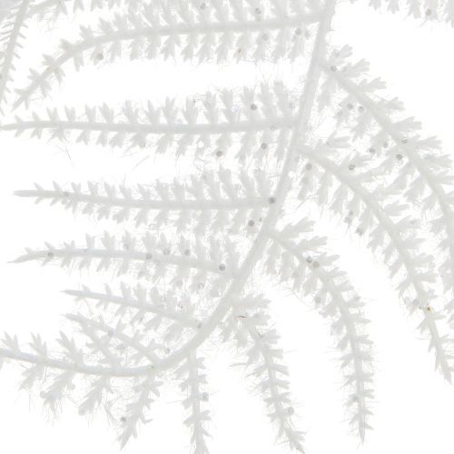 Product Asparagus artificial asparagus fern white glitter winter decoration 105cm