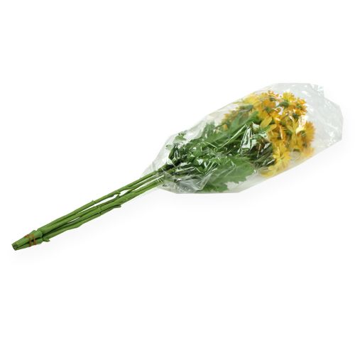 Floristik24 Decorative branch daisy yellow 43cm 4pcs