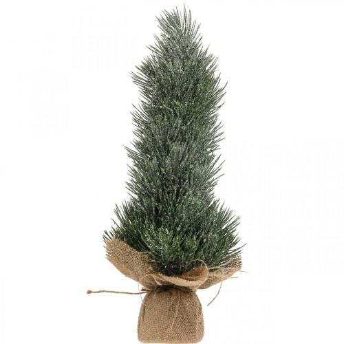 Product Mini Christmas tree artificially snowed in a sack H41cm