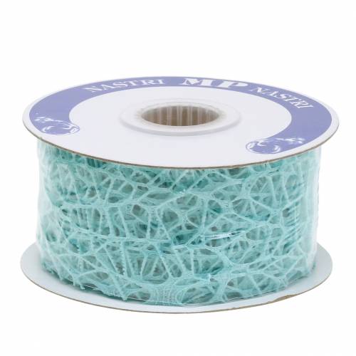 Product Deco ribbon mesh ribbon light blue Tiffany 40mm 10m