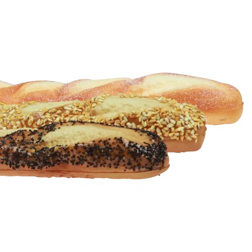 Product Baguette food dummies bakery decoration assorted 45cm 3pcs