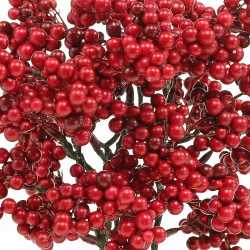 Product Decorative branch with red berries berry branch autumn decoration 26cm 6pcs