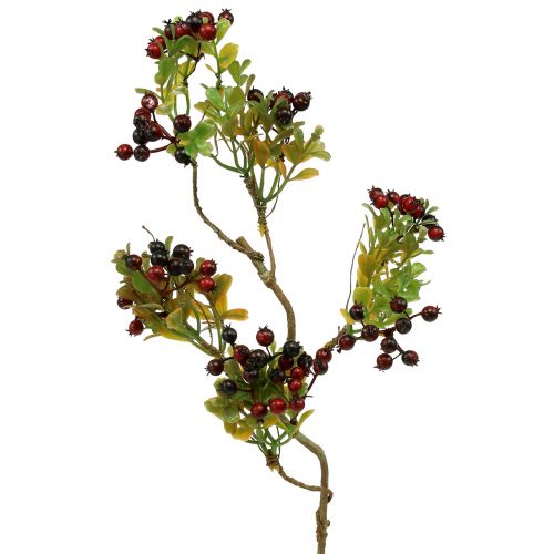 Product Artificial berry branch cotoneaster red 50cm 2pcs