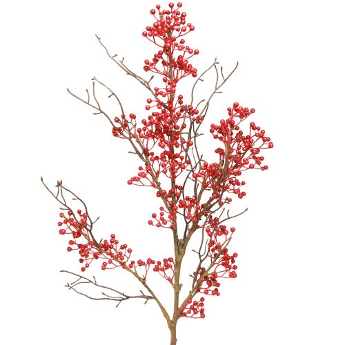 Berry branch red berries branch decoration autumn winter L78cm