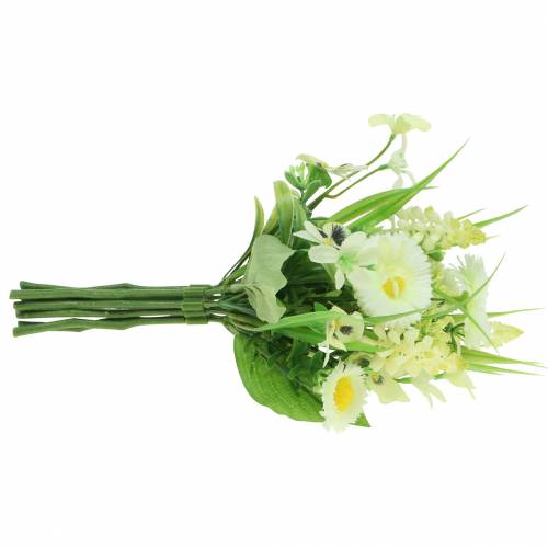 Floristik24 Spring bouquet with bellis and hyacinth artificial white, yellow 25cm