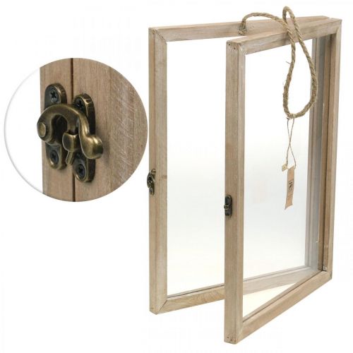 Floristik24 Wooden frame for filling, DIY, herbarium, wall decoration to hang 38 × 28cm