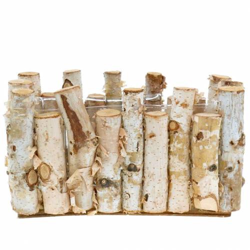 Floristik24 Birch planter 20cm x 11cm