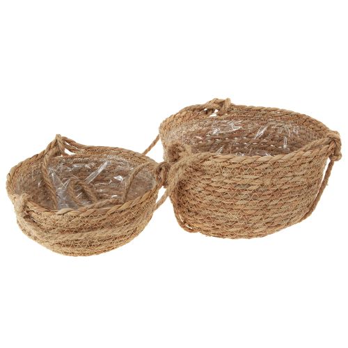 Product Hanging basket seagrass baskets for hanging on the rope H130cm