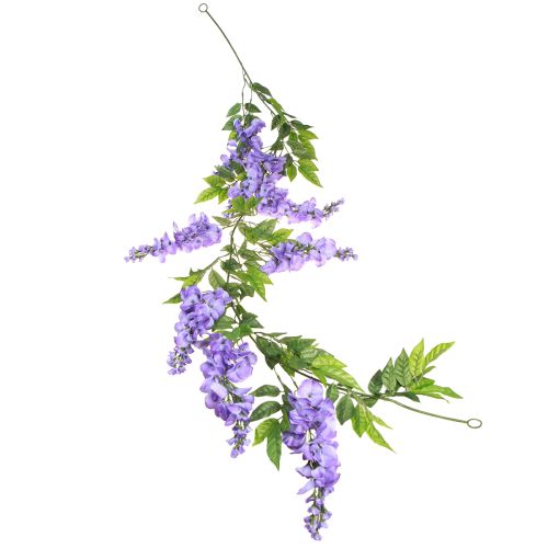 Flower Garland Artificial Garland Lavender Purple Green 155cm