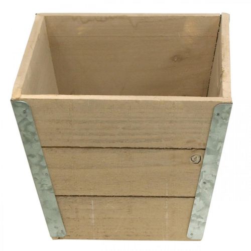 Product Flower box wooden planter Shabby Chic Beige 19x19x15.5cm