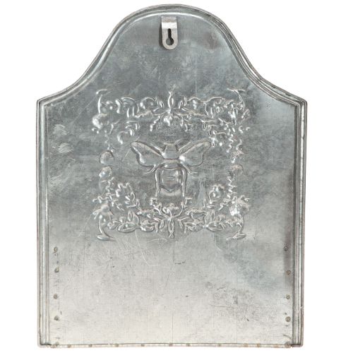 Product Hanging flower box metal bee cream colored L29cm